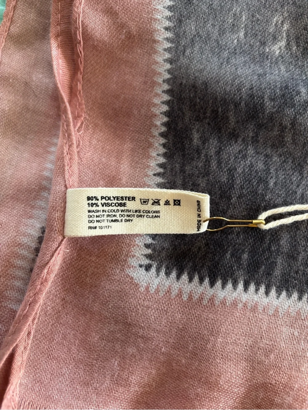Y2K Neutral Animal Print Scarf – Ruggine Blush Tones. NWT